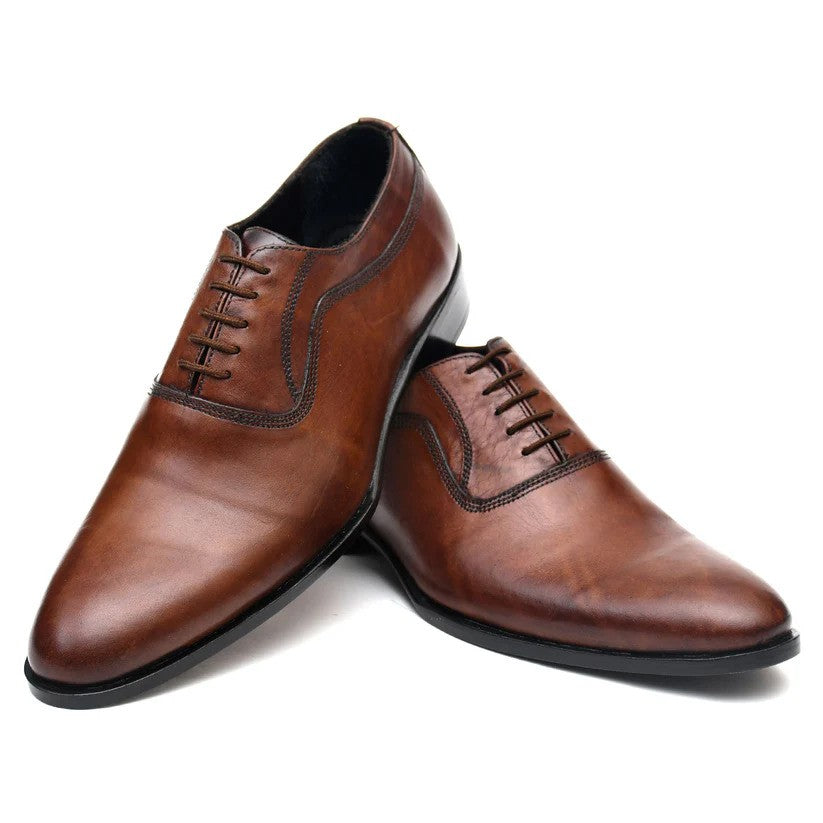 Wholecut Oxfords - Brown | Handmade Leather Shoes